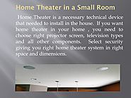 Home Theater in a Small Room