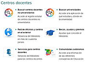 Website at http://www.mecd.gob.es/educacion-mecd/