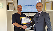 Fluent Technologies Ltd winning an award from Channel Telecom
