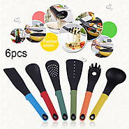 6PCS/SET Home Use Non-stick Heat-Resisting Nylon Cooking Tool Sets Durable Home Kitchenware Tools Kitchen Accessories...