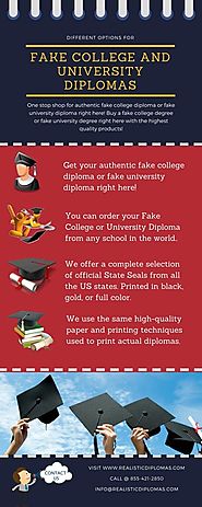 Order Fake College and University Diplomas Online • r/Infographics