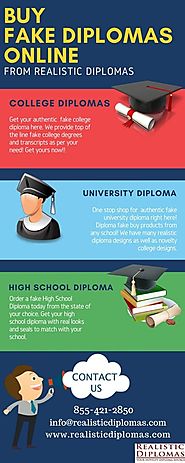 Buy Fake Diplomas Online from Realistic Diplomas • r/Infographics
