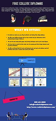 Get Fake Collge Diplomas Online