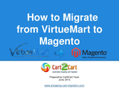How to Migrate from VirtueMart to Magento