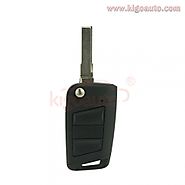 5G0 959 753 AA flip key shell 3 button HU66 blade for VW Golf 7