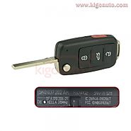 5K0837202AK remote key 315Mhz 3 button with panic HU66 blade for VW Jetta Passat 2012 NBG010206T