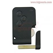 Smart key card for Renault Megane 3 button 434Mhz with pcf7943 one button start