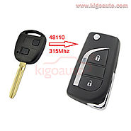 89070-48110 Refit flip key 2 button 315Mhz for Toyota