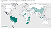 Evidence of cash transfers around the world.