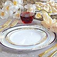 Heavy Duty Plastic Plates for Weddings and Parties