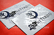 Eye catching spot gloss business cards by After Hours Creative