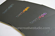 Rainbow Spot Gloss Business Cards