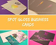 Spot Gloss Business Cards- Gloss Highlights