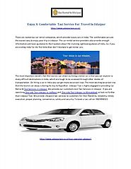 enjoy a comfortable taxi service for travel in udaipur
