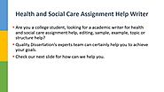 Health And Social Care Assignment and Essay Help