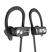 Bluetooth Headphones, New Trent Bluetooth 4.1 Sport HD Stereo Headset In-ear Earbuds Earphones with Flexible Ear Hook...