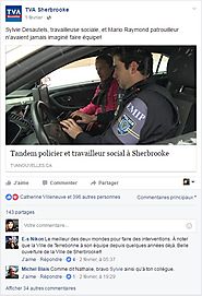 1 février 2017 : Facebook TVA Sherbrooke - Équipe patrouille
