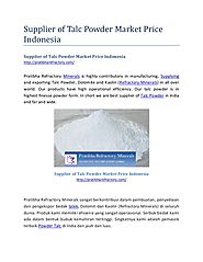 Supplier of Talc Powder Market Price Indonesia