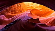Sunset Colored Canyon: Antelope Canyon