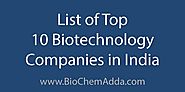 List of Top 10 Biotechnology Companies in India - BioChem Adda
