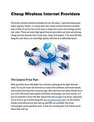 Cheap wireless internet providers