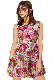 New Floral Pink Dress Online for 639 Rs.@ FleAffair