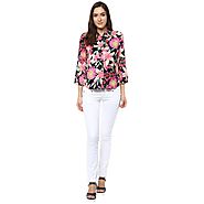 Buy Tops & Tees - Stylish Floral Shirt Online for 450 Rs.@ FleAffair