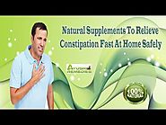 Natural Supplements To Relieve Constipation Fast At Home Safely