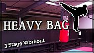 Thai Boxing Heavy Bag Training for Power Kicking