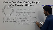 How to work out cutting length for column circular stirrups