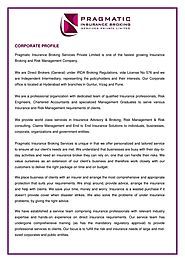 Pragmatic Insurance Broking Services Pvt Ltd - Company Profile