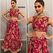 Buy Bollywood Lehengas - Red Coloured Bangalori Silk Flaring Look 3 Piece Lehenga Online for 2500.00 Rs.@ FleAffair