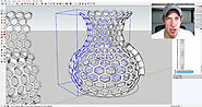 Learn to make Hexagonal Lattice Shapes with sketchup and shape bender