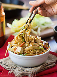 Vegan Shanghai Noodles - Connoisseurus Veg