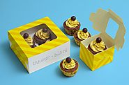 PSD Cupcake Boxes Mockup - Edorb