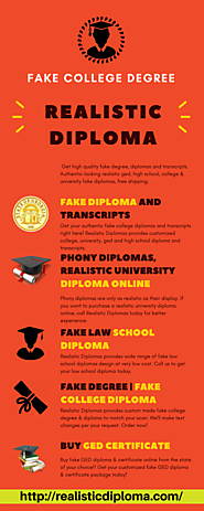 Fake Degree | Fake College Diploma