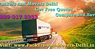 Reach Us Clearly To Get Free Sensible Quotes | Packers And Movers In Delhi