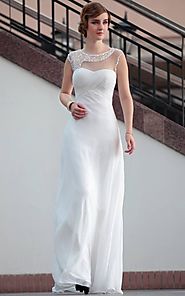 White Long Party Wear Gown