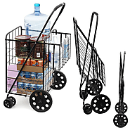 Heavy Duty Folding Grocery Shopping Cart