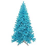 Vickerman Pre-Lit Tree with 150 Teal Mini Lights, 4-Feet, Sky Blue