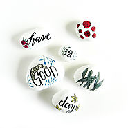 Day-Brightening Painted Stones Tutorial | The Postman's Knock