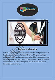 Professional Locksmith in Fulton MD Area