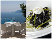 Restaurant relais blu Fine dinig restaurant Sorrento wedding amalfi coast wedding reception sorrento