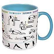 How To: Yoga Coffee Mug - Learn Yoga Poses While You Drink Your Coffee - Includes a Yoga Mat Coaster and Comes in a F...