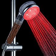 Temperature-controlled 3 Colors LED Hand Shower