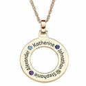 Mom Necklace with Kids Names