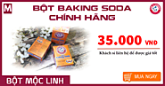 Bột baking soda (CHÍNH HÃNG) 35k/Hộp - Bột Mộc Linh