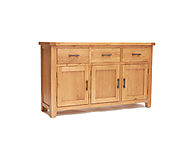 Furniture Link Hampshire Solid Oak Large Sideboard