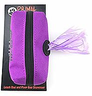 Dog Poop Bag Holder, Leash Attachment Dispenser, 20 Bags Included Roll, Lightweight, Fits Any Dogs Lead, For Easy, Re...
