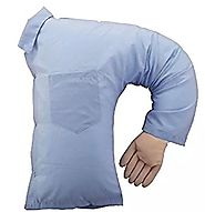 Doyime One-Arm Boyfriend Cushion Body Pillow Stuffed Toy Blue for Girls Gift